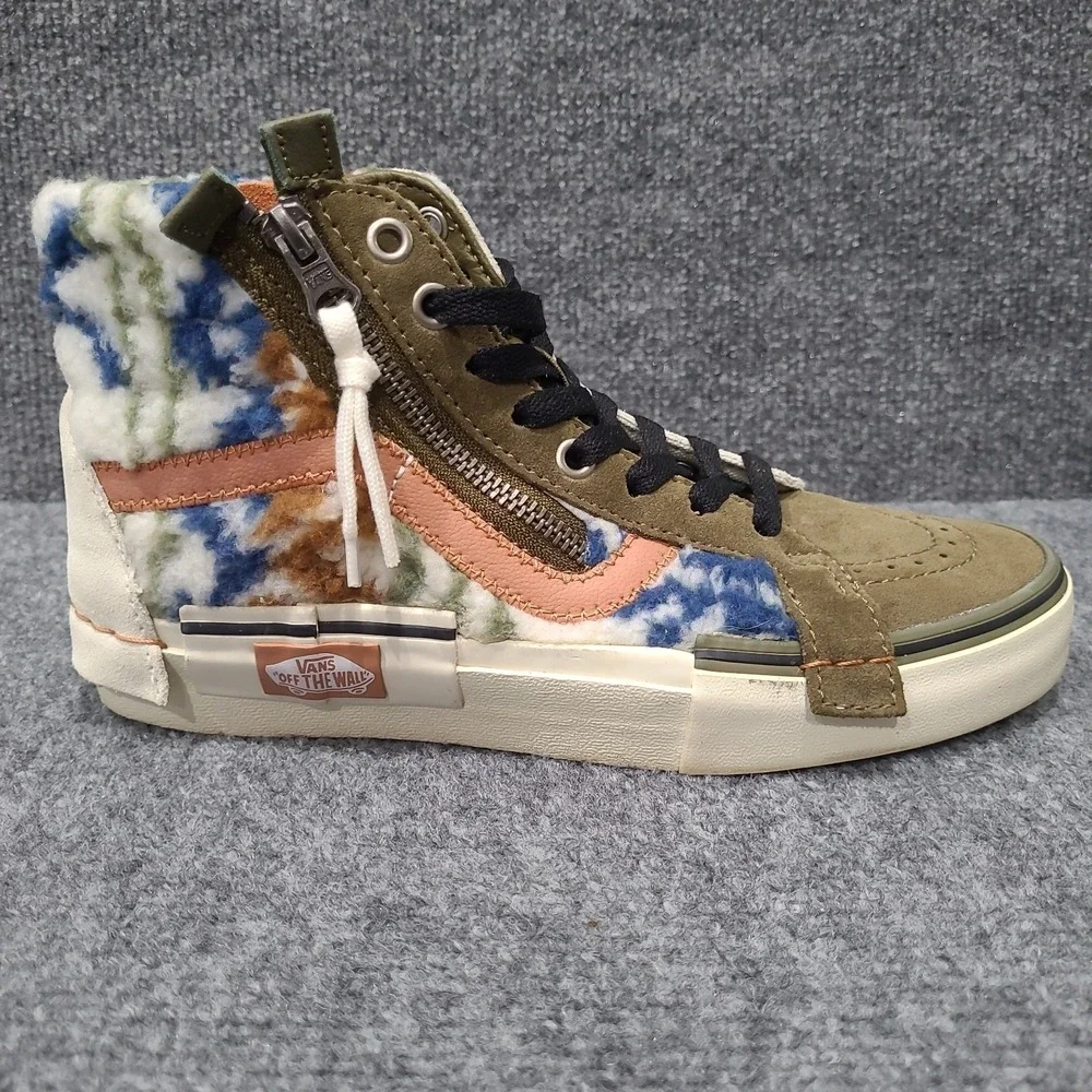 Vans Sneakers SK8-Hi Reissue Cap Mixed Suede Faux Fur Womens 7 Shoes